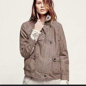 ▶️ Free People ◀️. Brown jacket. (DIY project)